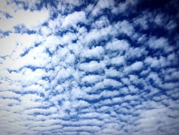 Low angle view of vapor trail in sky