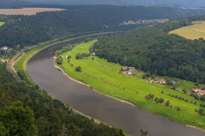 Scenic view of agricultural landscape