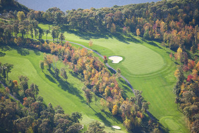 High angle view of landscape