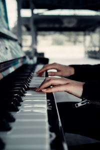 Man playing piano