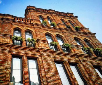 Low angle view of historical building against sky