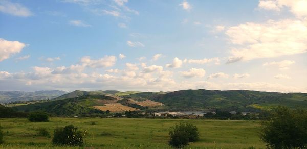 Scenic view of landscape against sky