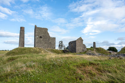 Magpie mine. disused lead mine near the village of sheldon in the derbyshire peak district, england.