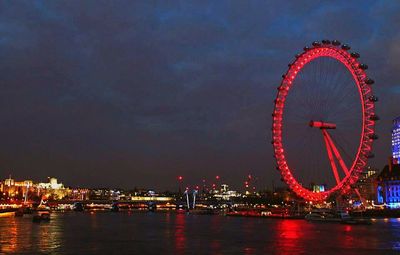 Ferris wheel at night