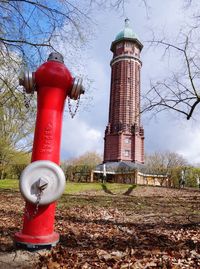 Low angle view of lighthouse