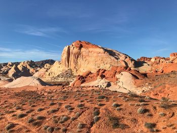 Rock formations in a desert