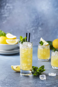 Close-up of drink on table