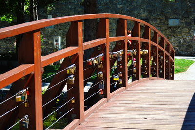 View of wooden structure