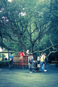 Woman standing in park