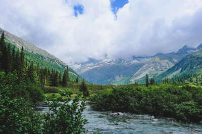 Panoramic view of landscape against sky