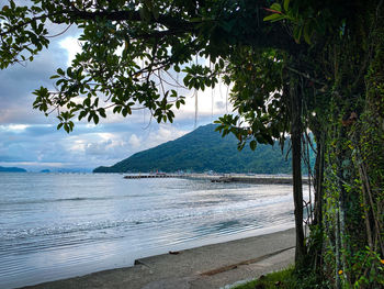 Scenic view of sea against sky