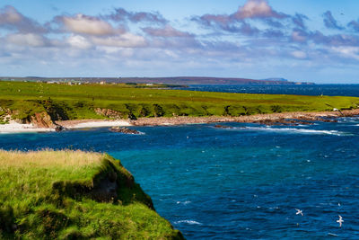 Scenic view of sea against sky