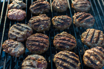 Close-up photo of food preparing barbeque