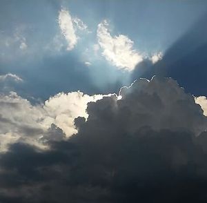 Low angle view of cloudy sky