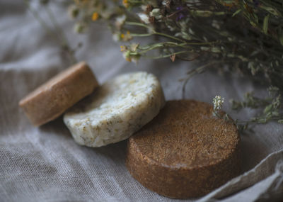 Close-up of food on table