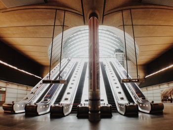 View of escalator