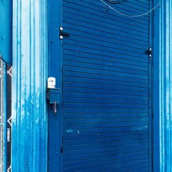 Close-up of closed door