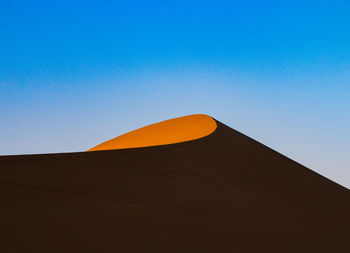 Low angle view of orange sky