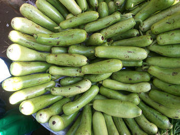Close-up of green for sale in market