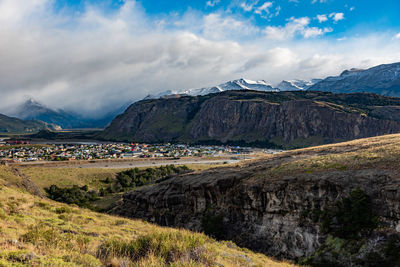 Scenic view of landscape against sky