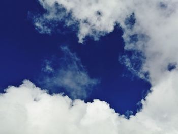 Low angle view of clouds in sky