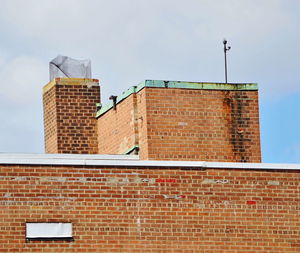 Low angle view of building against sky