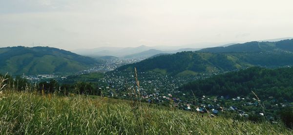 Scenic view of landscape against sky