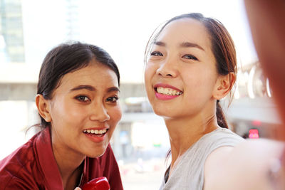 Portrait of a smiling young woman