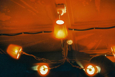 Close-up of illuminated light bulb