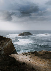 Scenic view of sea against sky