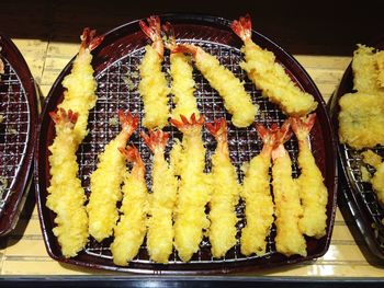 Close-up of food on table