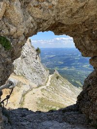 Scenic view of rock formations