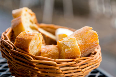 Close-up of bread basket