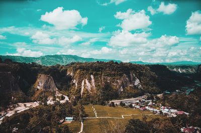 Scenic view of landscape against sky