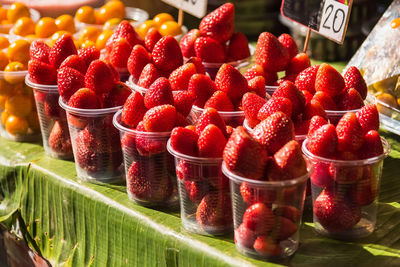 Close-up of fruits for sale in market