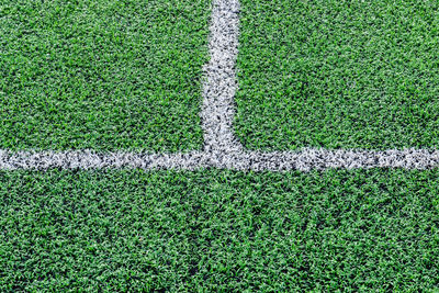 Artificial turf football field