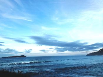 Scenic view of sea against sky