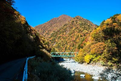 Scenic view of river against clear sky