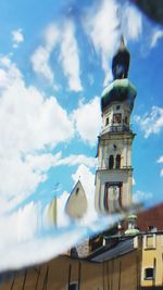 Low angle view of building against sky