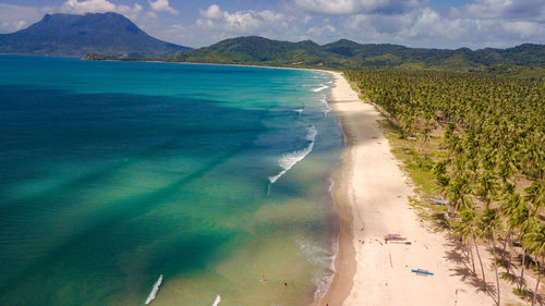 Scenic view of beach