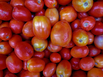 Full frame shot of oranges at market stall