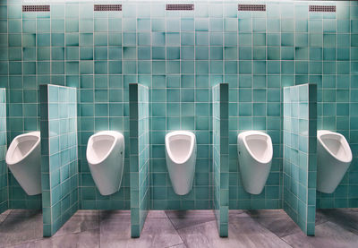 View on designer restroom and toilet