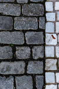 Full frame shot of cobblestone street