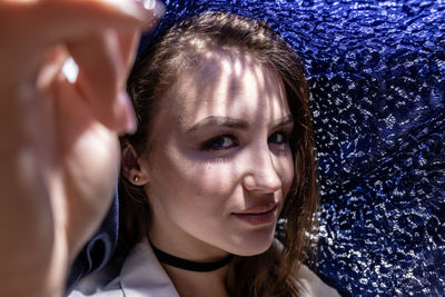 Close-up portrait of a woman