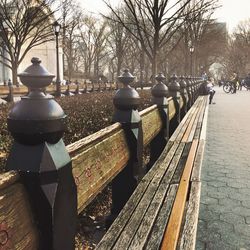 Railroad track passing through railroad track