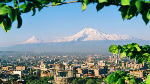 Mountain ararat,city yerevan,armenia.