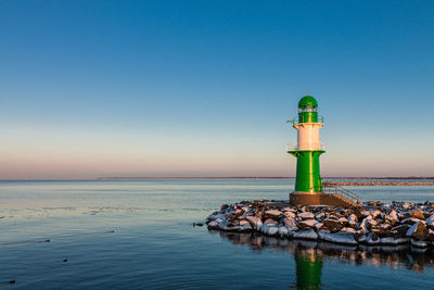 Lighthouse at seaside