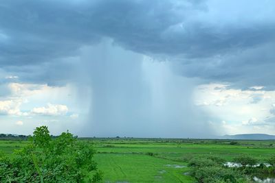 Panoramic view of landscape against sky