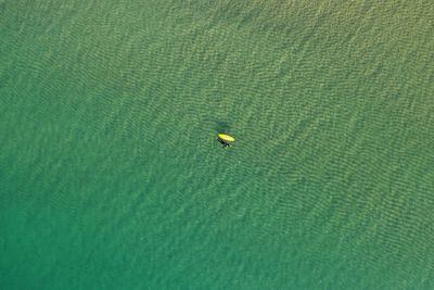 High angle view of sea against sky