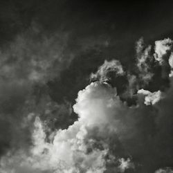 Low angle view of cloudy sky